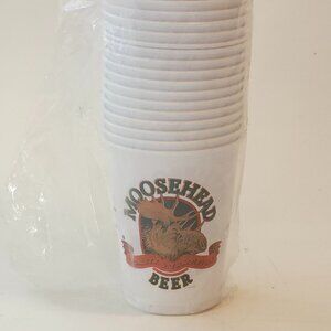 MOOSEHEAD BEER PLASTIC CUP Drink Sleeve BNIP Sealed Lot of 50